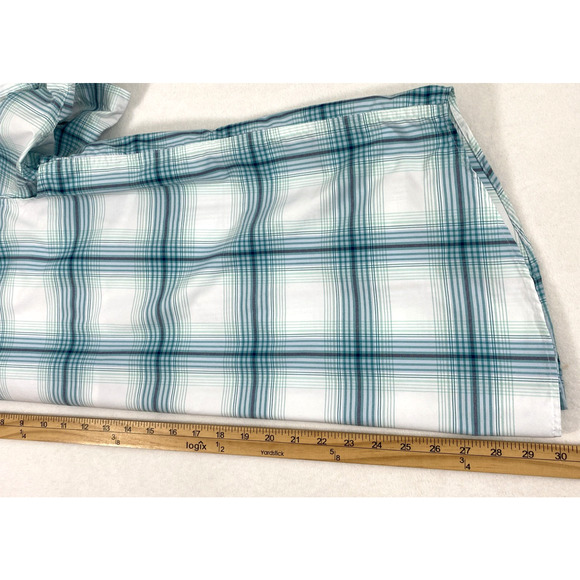 Magellan Shirt Mens Medium Blue Plaid Pearl‎ Snap Vented Outdoors Fish Wicking - Picture 9 of 12